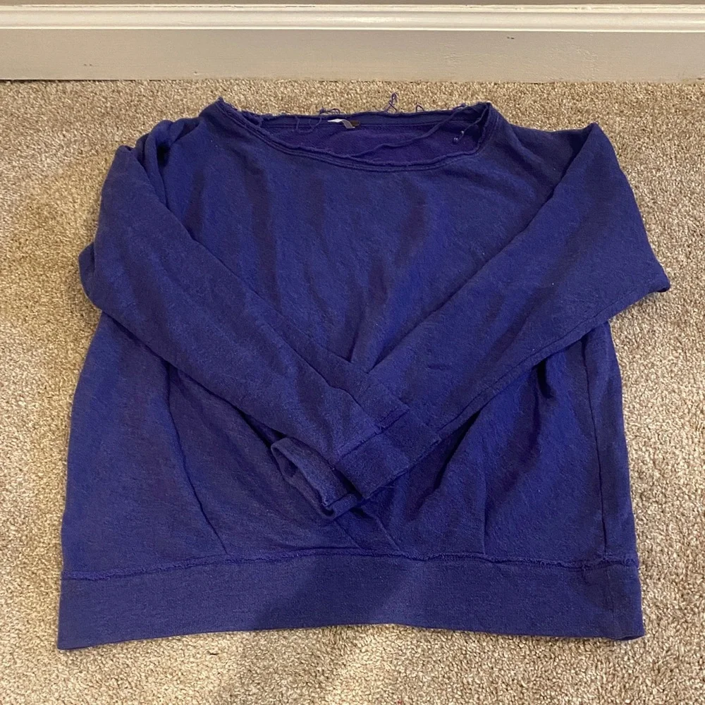Free People French Terry Women’s Purple Sweater/Sweatshirt size XS